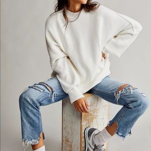 FREE PEOPLE EASY STREET TUNIC IN WHITE